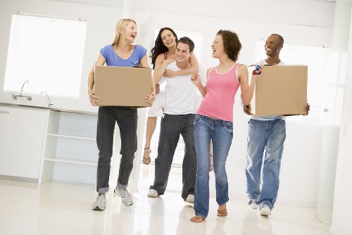 House moving team planning a residential move in Belsize Park