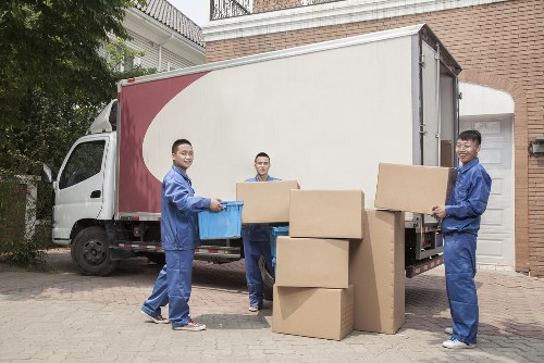 Local removals van near Belsize Park flats with access considerations