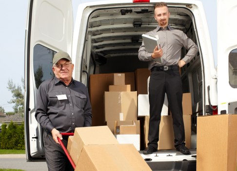 Man with a van vehicle ready for a local move in Belsize Park