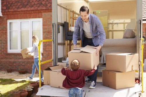 Moving truck service near Belsize Park residential streets