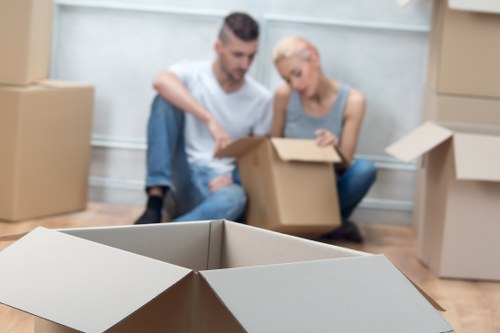 Movers helping with a residential relocation in Belsize Park