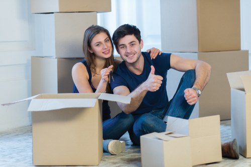 Packed household items and fragile belongings for a safe move