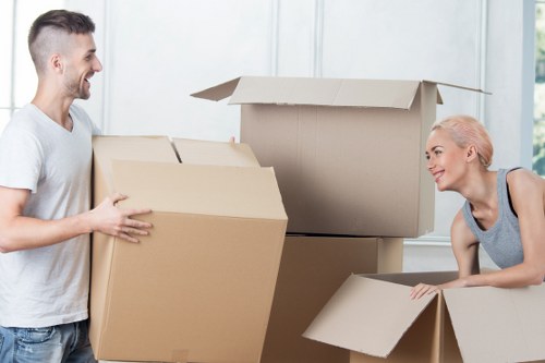 Moving van arranged for a flat move in Belsize Park