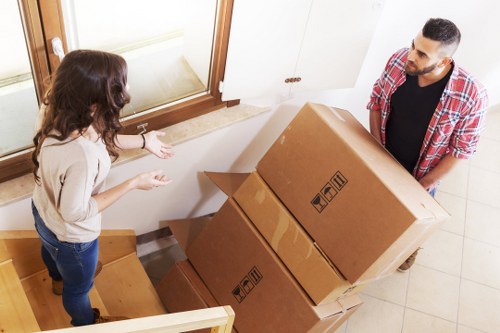 Local van service helping with a move in Belsize Park