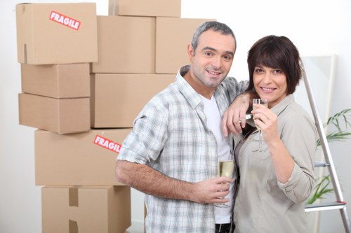 Careful packing and handling of household belongings for a Belsize Park move